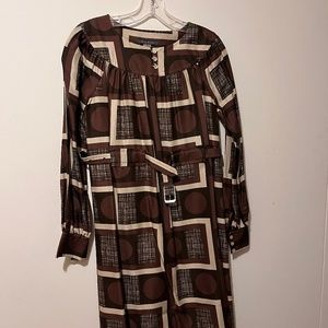 Orla Kiely Belted Nutmeg Dress
